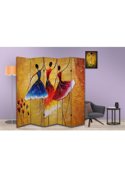Motifli Özel Tasarım Paravan Room Divider 180 x 200 cm modelleri