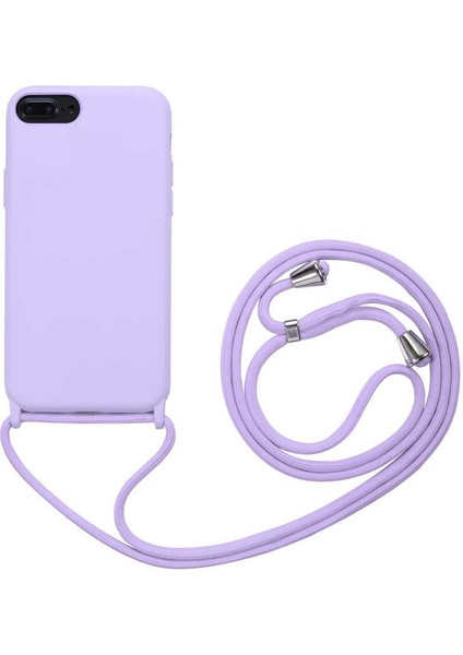 iphone 7/8 Boyun Askılı Iç Kısmı Kadife Ropi Seyahat Kılıfı