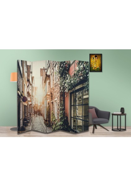 Şehir Temalı Özel Tasarım Paravan Room Divider 180 x 200 cm modelleri
