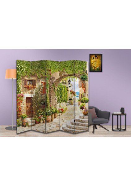 Şehir Temalı Özel Tasarım Paravan Room Divider 180 x 200 cm modelleri