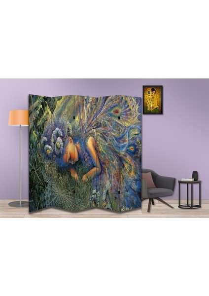 Soyut Temalı Özel Tasarım Paravan Room Divider 180 x 200 cm fiyatları