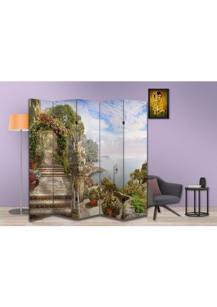 Manzara Temalı Özel Tasarım Paravan Room Divider 180 x 200 cm fiyatları
