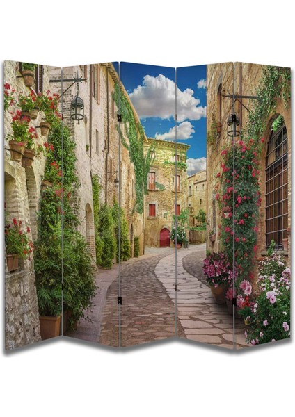 Manzara Temalı Özel Tasarım Paravan Room Divider 180 x 200 cm