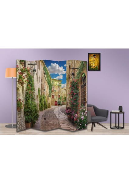 Manzara Temalı Özel Tasarım Paravan Room Divider 180 x 200 cm fiyatları