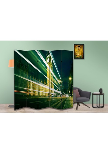 Şehir Temalı Özel Tasarım Paravan Room Divider 180 x 200 cm modelleri