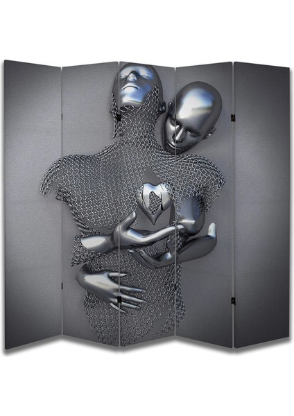 Insan Temalı Özel Tasarım Paravan Room Divider 180 x 200 cm