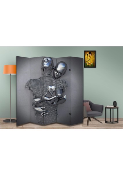 Insan Temalı Özel Tasarım Paravan Room Divider 180 x 200 cm fiyatları