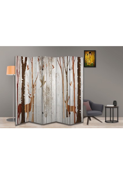 Doğa Temalı Özel Tasarım Paravan Room Divider 180 x 200 cm fiyatları
