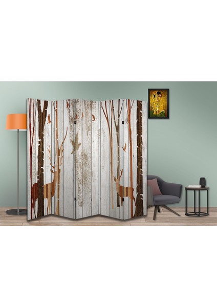 Doğa Temalı Özel Tasarım Paravan Room Divider 180 x 200 cm modelleri