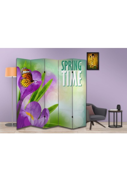 Doğa Temalı Özel Tasarım Paravan Room Divider 180 x 200 cm