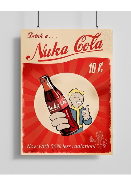Nuka Cola Fallout Dizi Posteri - Çerçevesiz Fotoğraf Kağıdı