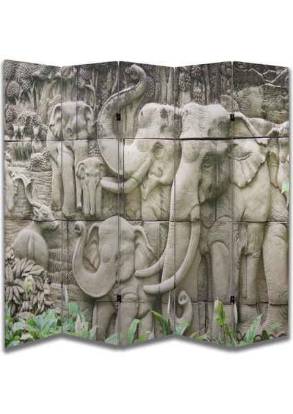 Doğa Temalı Özel Tasarım Paravan Room Divider 180 x 200 cm