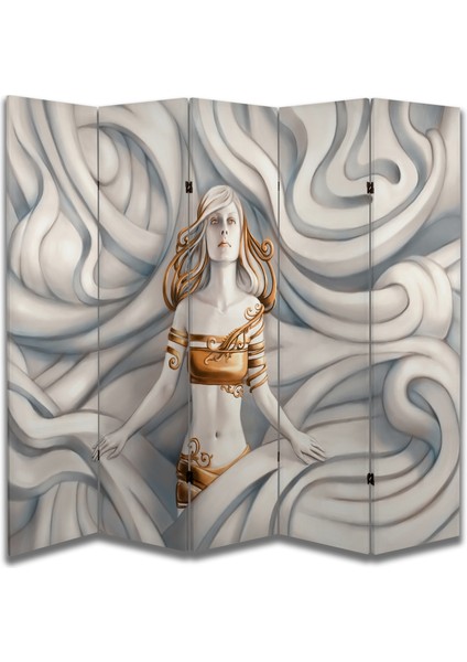 Kadın Temalı Özel Tasarım Paravan Room Divider 180 x 200 cm