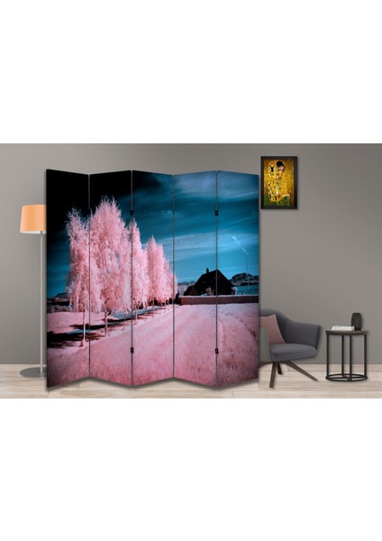 Manzara Temalı Özel Tasarım Paravan Room Divider 180 x 200 cm fiyatları