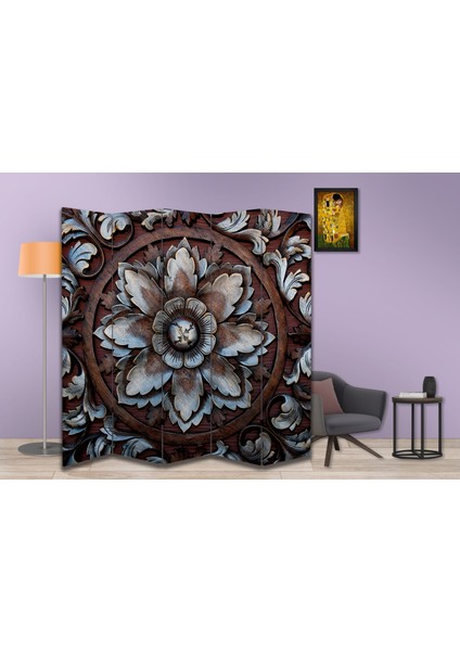 Motifli Özel Tasarım Paravan Room Divider 180 x 200 cm modelleri