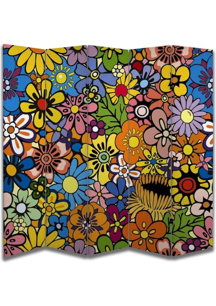 Doğa Temalı Özel Tasarım Paravan Room Divider 180 x 200 cm