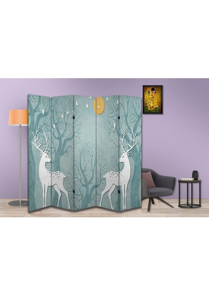 Doğa Temalı Özel Tasarım Paravan Room Divider 180 x 200 cm fiyatları
