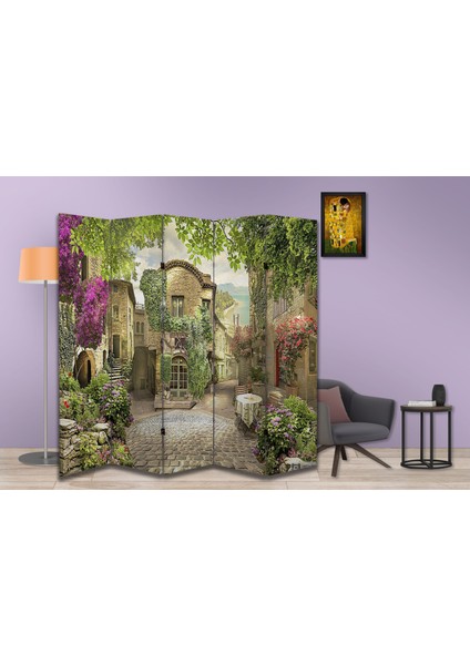 Manzara Temalı Özel Tasarım Paravan Room Divider 180 x 200 cm fiyatları