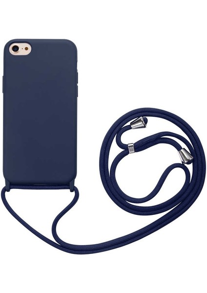iphone 7/8 Boyun Askılı Iç Kısmı Kadife Ropi Seyahat Kılıfı