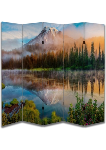 Manzara Temalı Özel Tasarım Paravan Room Divider 180 x 200 cm