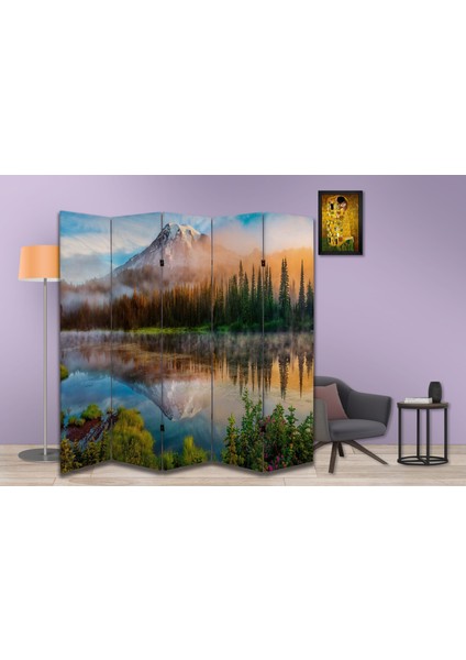 Manzara Temalı Özel Tasarım Paravan Room Divider 180 x 200 cm fiyatları