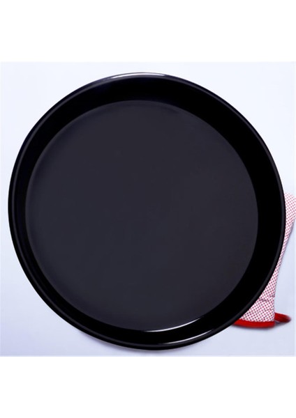 Emaye Fırın Tepsisi Siyah - Yuvarlak Emaye Fırın Tepsisi 38 cm 721645