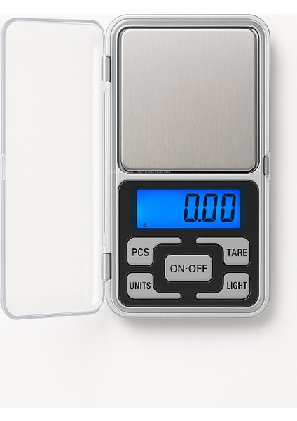Dijital Hassas Kuyumcu Terazisi 0.01GR-300GR Taşınabilir Mavi Işıklı Cep Elektronik Tartı