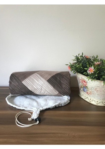 Ütü Masası Kılıfı Büyük Boy Ipli Stoperli Keçeli Kılıfı Örtüsü Bezi 55X140CM Brown Aura