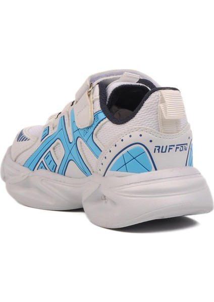 Beyaz Lacivert Fileli Hafif Erkek Çocuk Spor Ayakkabı 2351 P fırsatları