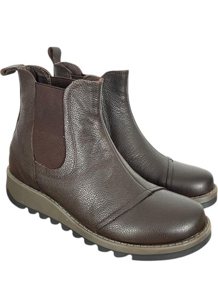 Freefoot Zey-5036 Deri Kadın Bot - Acı Kahve