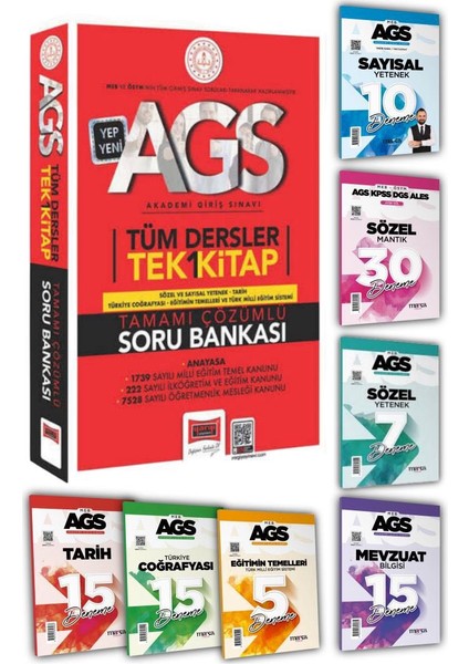 Ags 2025 Yargı Yayınları Tek Kitap Tüm Dersler Soru Bankası Ags Tüm Dersler Deneme Seti Marka Yayınları