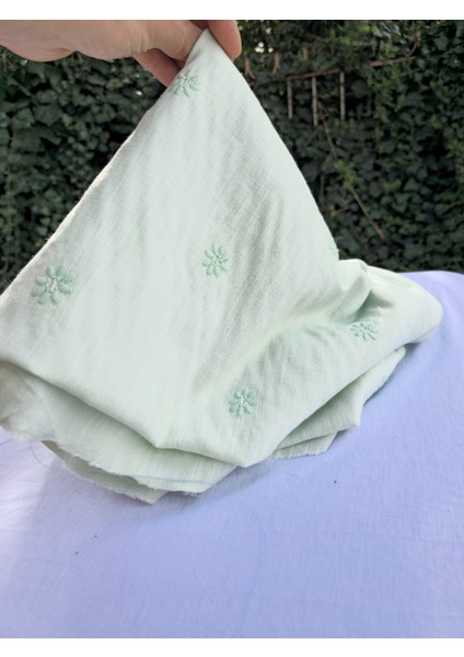 Nakışlı Keten Kumaş 150 x 100