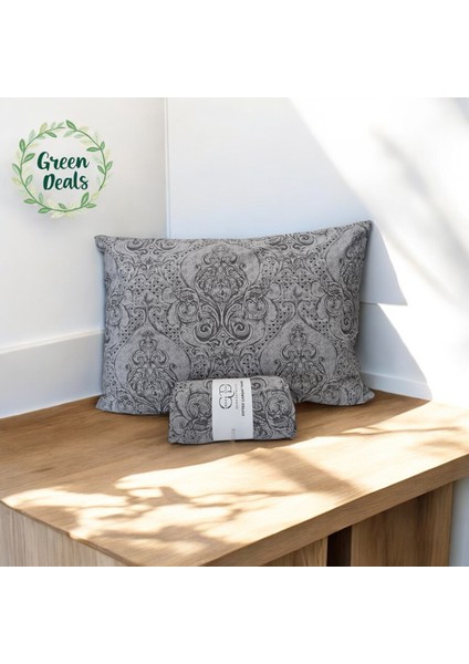 %100 Pamuk Desenli Lastikli Çarşaf ve Yastık Kılıfı Takımı - Yumuşak, Leke Tutmaz ve Konforlu