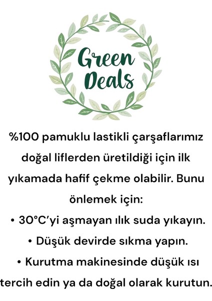 %100 Pamuk Desenli Lastikli Çarşaf ve Yastık Kılıfı Takımı - Yumuşak, Leke Tutmaz ve Konforlu fırsatları