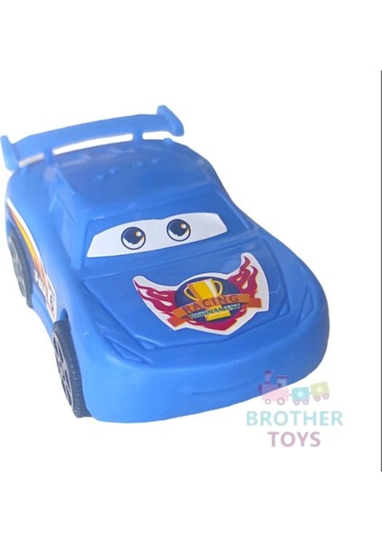 Sürtmeli Arabalar 3 Adet Şimşek Mcqueen Seti Kaliteli Malzeme 8 Cm.