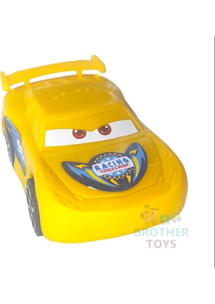 Sürtmeli Arabalar 3 Adet Şimşek Mcqueen Seti Kaliteli Malzeme 8 Cm.