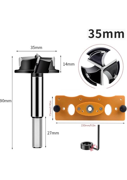 Marangoz Mobilya Ustası 35MM Gizli Menteşe Jig Delme Kılavuz Seti fırsatları