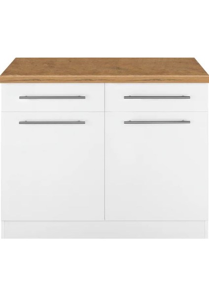 90CM-VERA Mutfak 2 Çekmeceli 2 Kapaklı Alt Modül -90 cm - Çok Amaçlı Dolap -Tezgah Dahil fiyatları