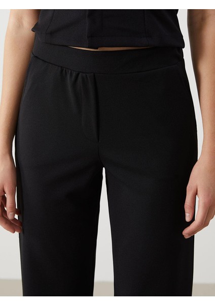 Lcw Vision Beli Lastikli Geniş Paça Kadın Pantolon (S5) modelleri