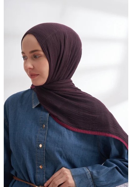 Müslin Biyeli Şal -90 x 200- 3352-01