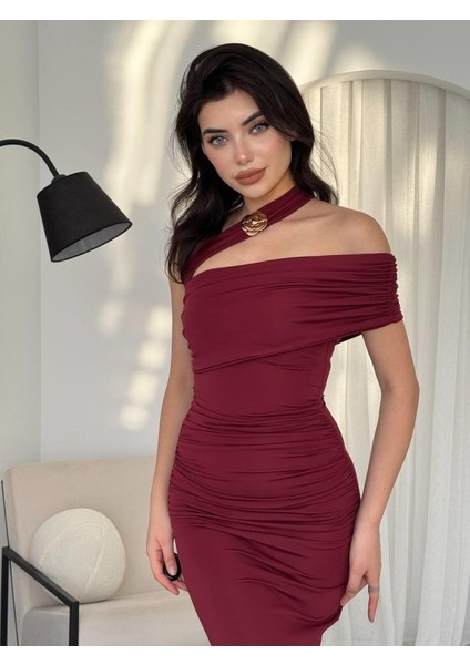 Reta Çapraz Omuz Elbise