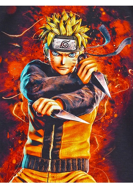 3D Baskılı Anime Naruto Uzumaki Unisex Çocuk Yetişkin Yazlık Siyah Tişört 001-0001768 fiyatları
