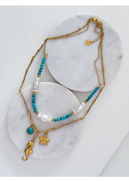 Çelik Charm Kolye