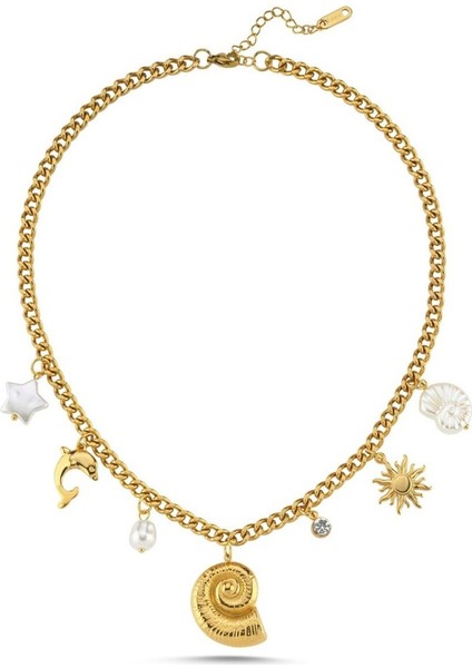 Çelik Charm Kolye