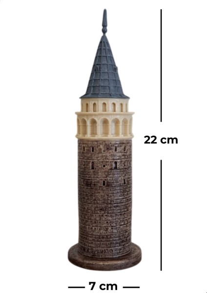 Galata Kulesi Biblo - Orta Boy (22 cm) modelleri