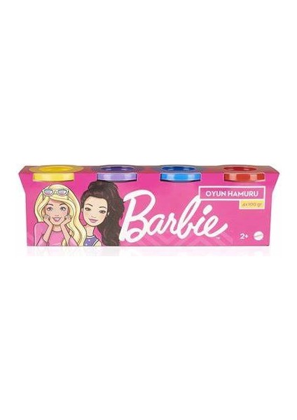 Oyun Hamuru 4'lü Paket - (4*100 Gr) Barbie