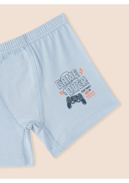 Erkek Çocuk Organik Pamuklu Likralı Boxer Game Over 3'lü Paket fırsatları