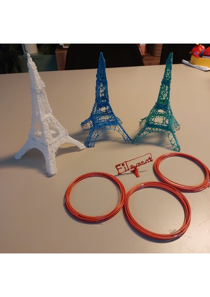 3D Kalem Kırmızı Filament 250CM