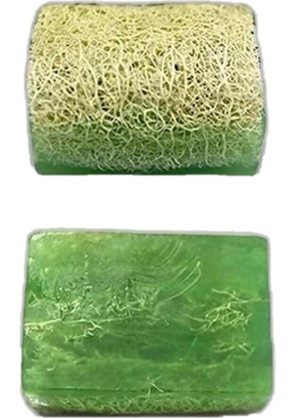 Doğal El Yapımı Kabak Lifli Aloe Vera Sabun