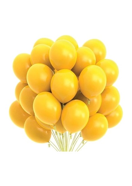 Pastel Balon Sarı 50 Adet